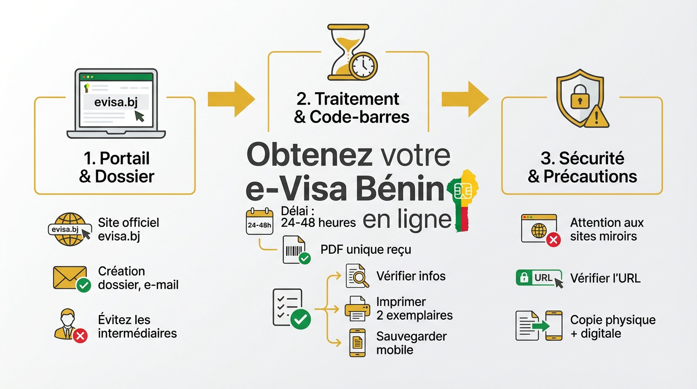 Obtenir son visa B&eacute;nin sur le portail officiel