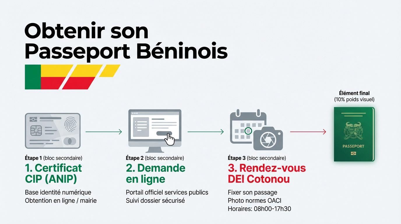 Étapes du passeport béninois