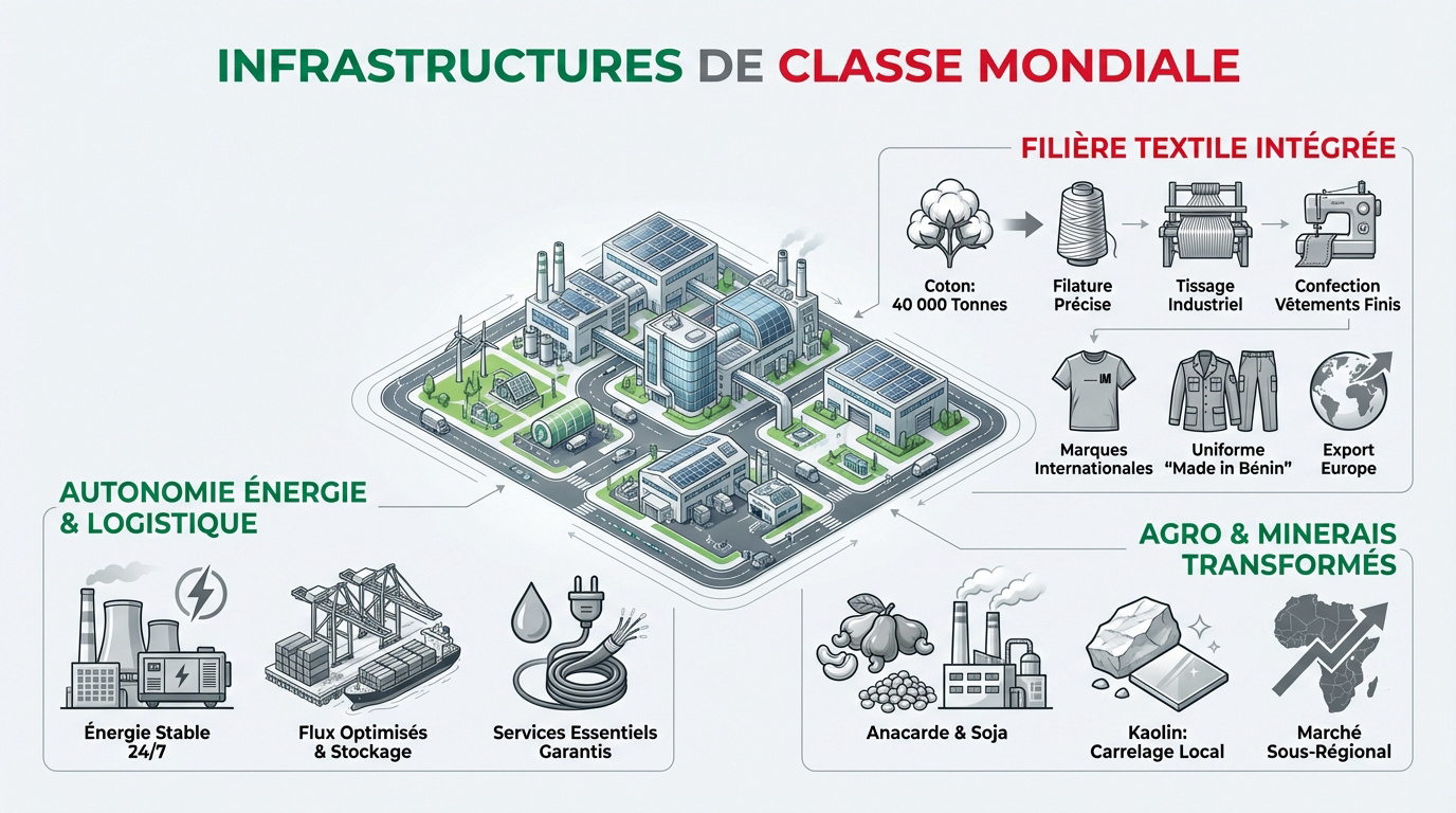 Infrastructures modernes et logistique de la GDIZ au Bénin