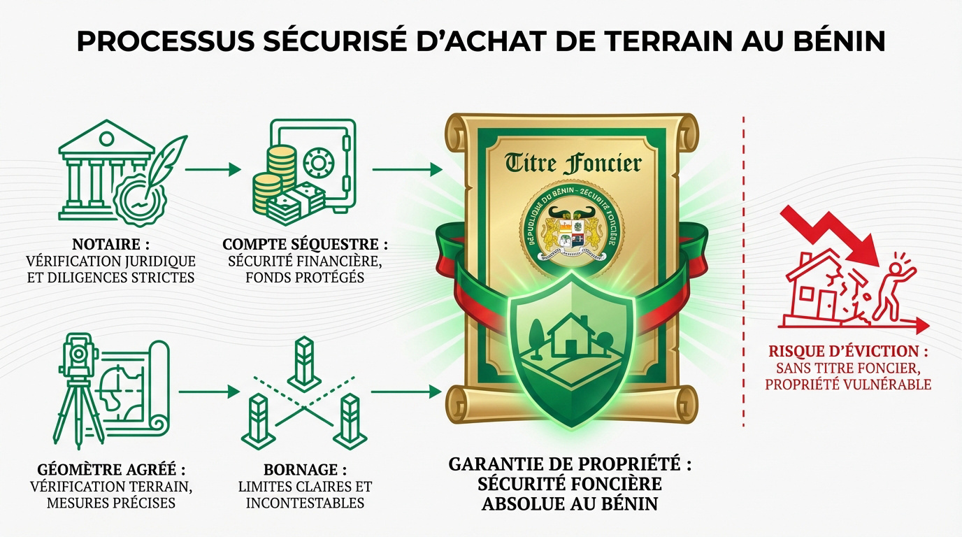 Processus de sécurisation foncière pour un achat de terrain au Bénin